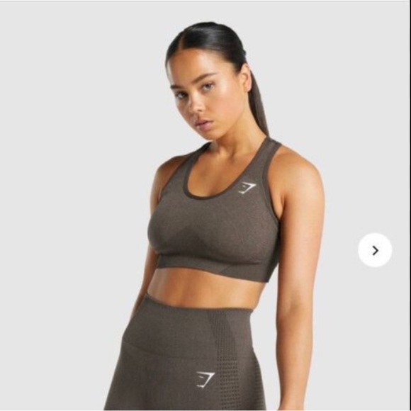 Vital Seamless 2.0 Sports Bra - Brown Marl - Picture 1 of 5